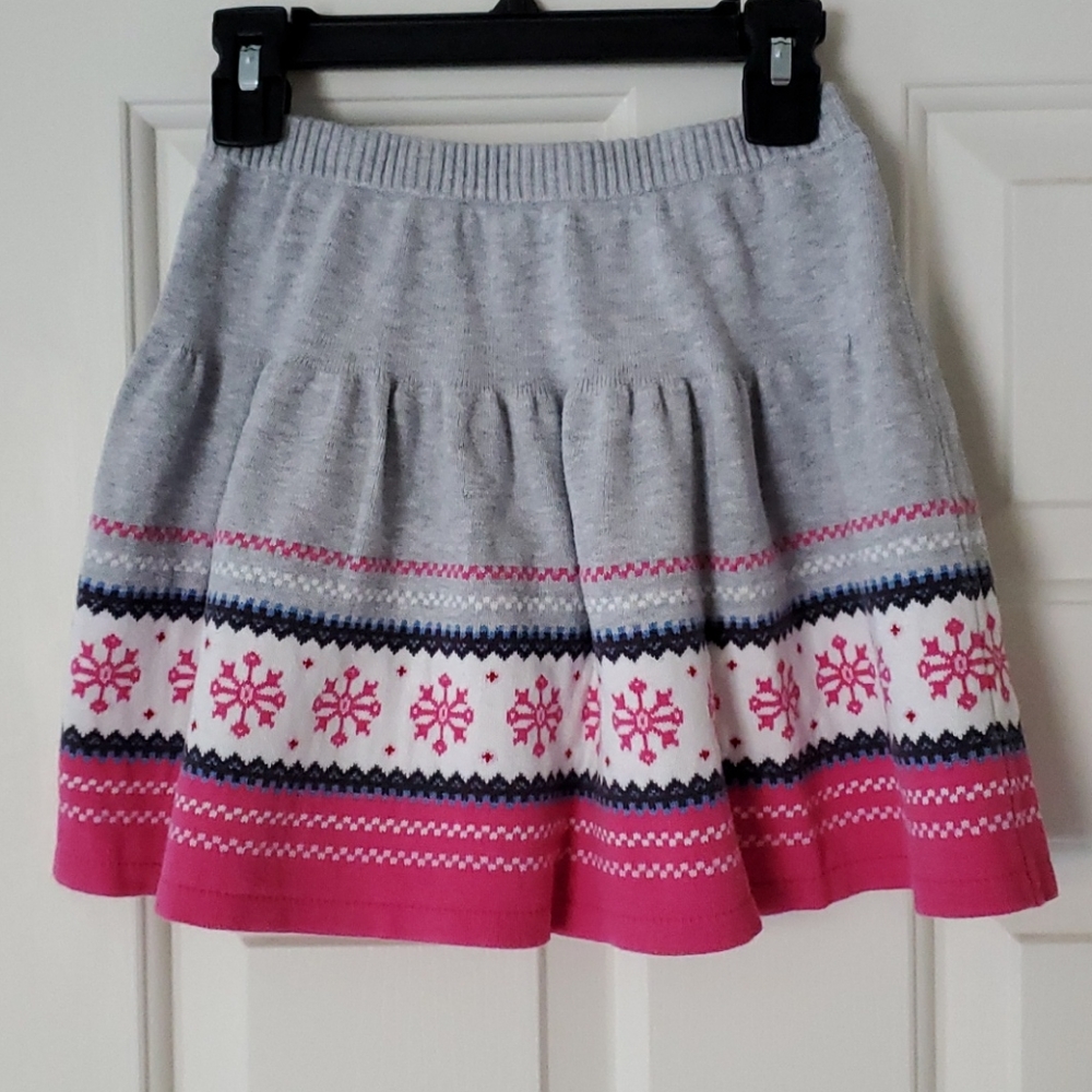 Gymboree girls sz 8 Fair Isle knit skirt